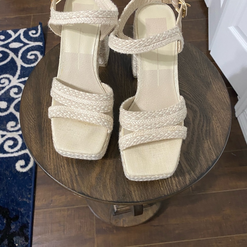 DV by Dolce Vita Cream Braided Sandals